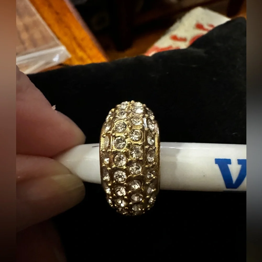 GODIVA Charm Bedazzled with CZ NOT A RING (Looks Vintage) - Picture 1 of 10